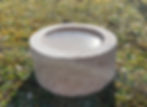 Vogelbad rund, Handwerk Kalkstein