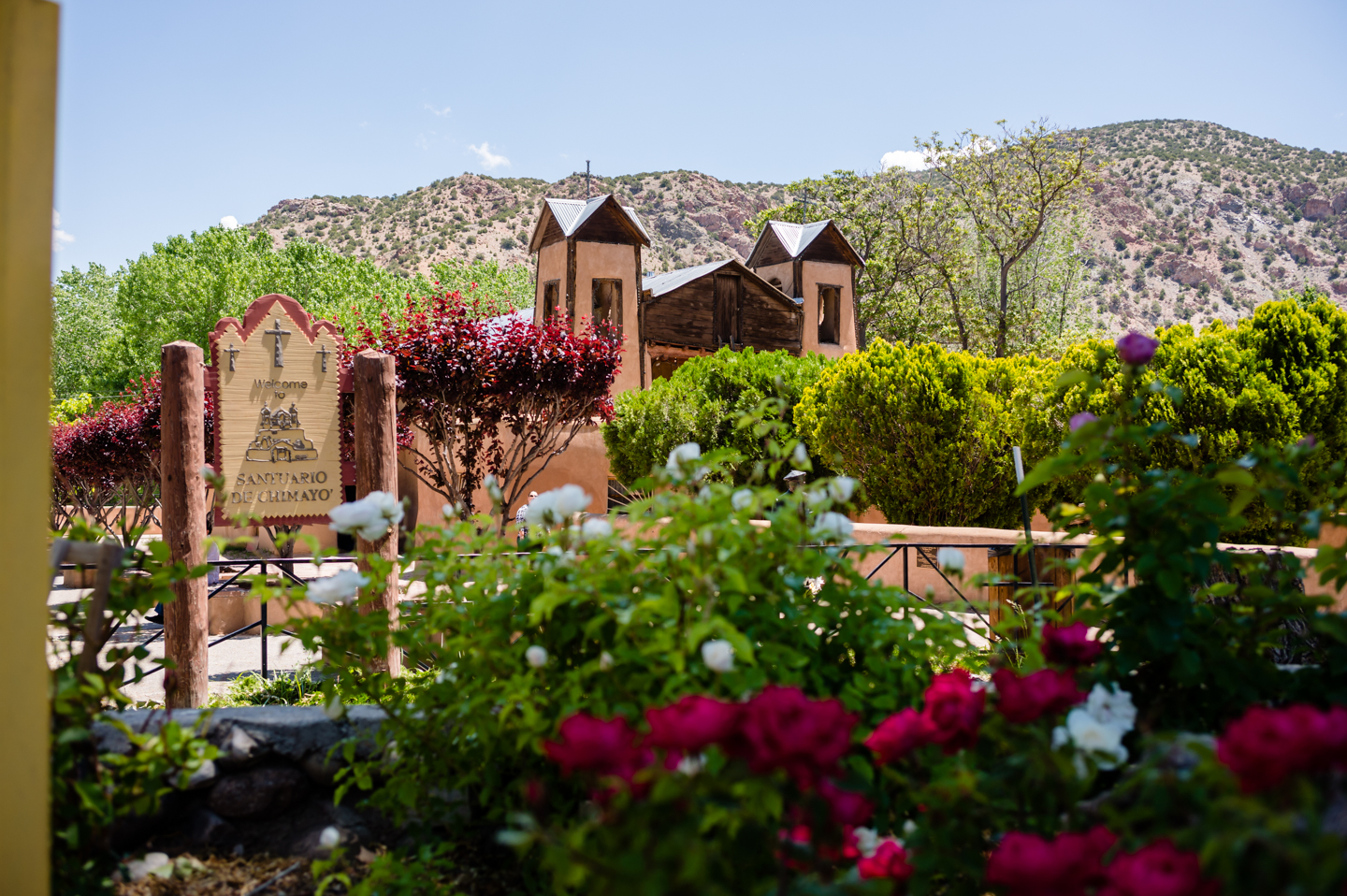 El Santuario de Chimayo adobe church in Chimayo, New Mexico