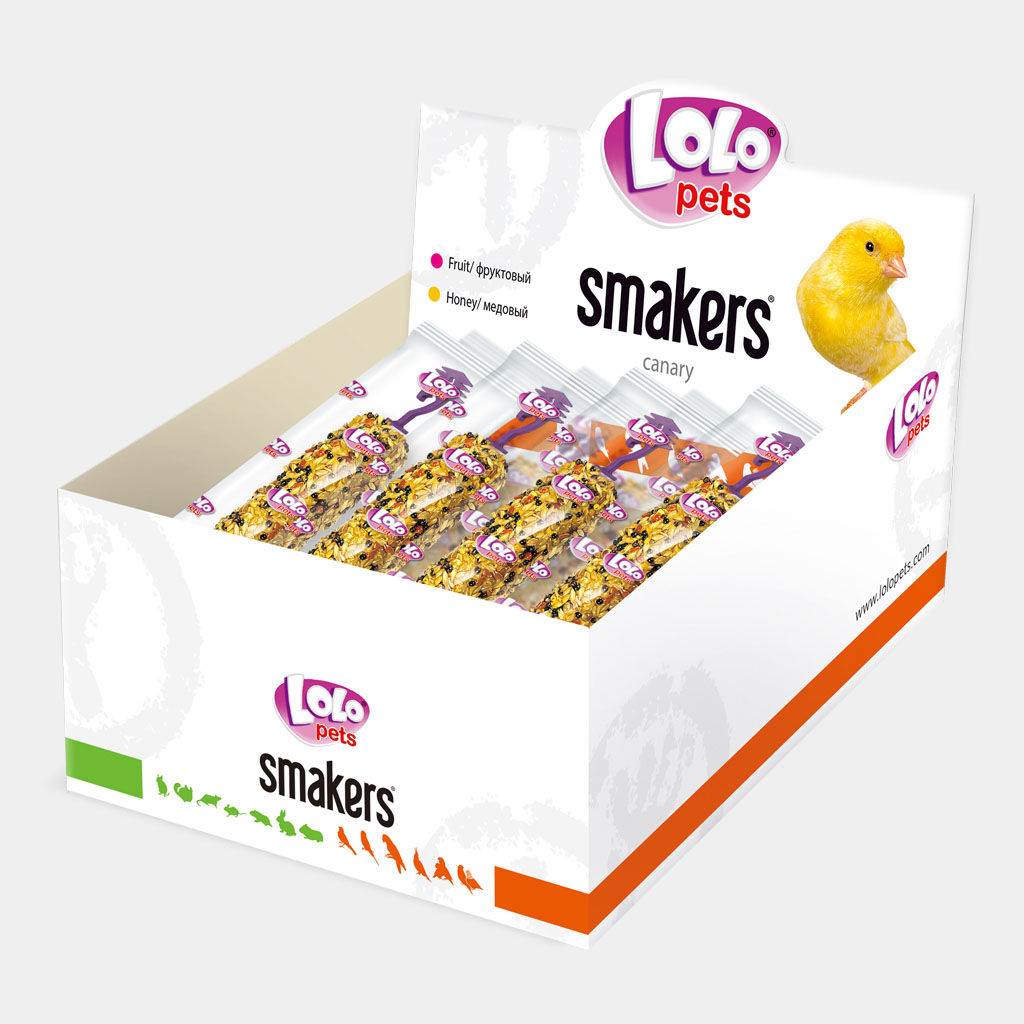 Smakers box for canary, honey, 12 pcs/box