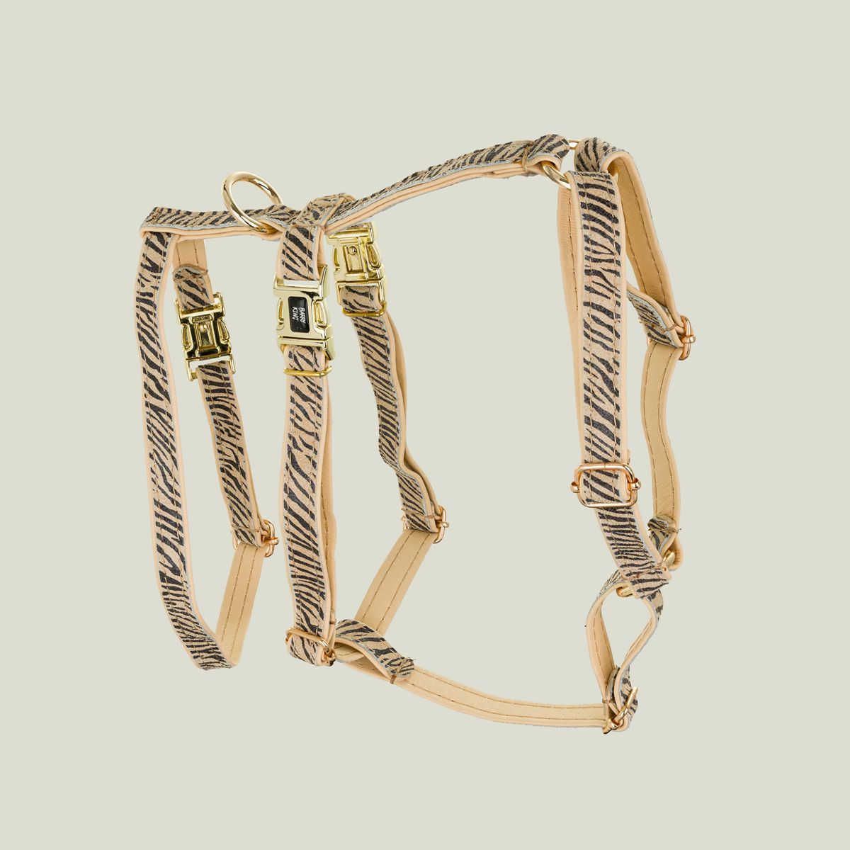 Szelki antyucieczkowe dla psa, Wild Tiger, Beżowe, ob. klatki 40-65cm/16mm