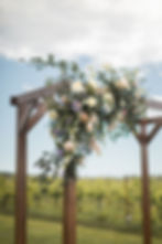Alyssa is a real flower lover and wanted to have unique floral details everywhere. We started with a base of peach and soft blue for the color palette but then added pops of soft summery mauve, pink, and lavender.
