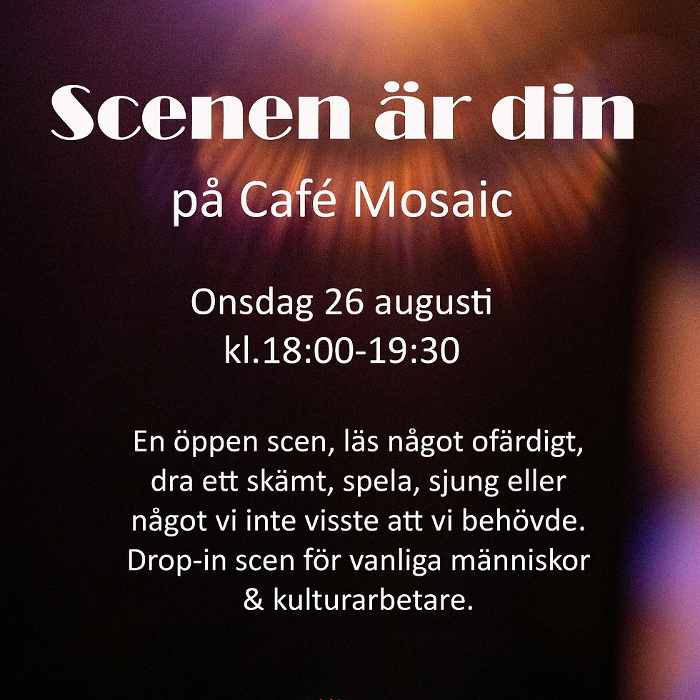 Scenen är din med Teater Oliver