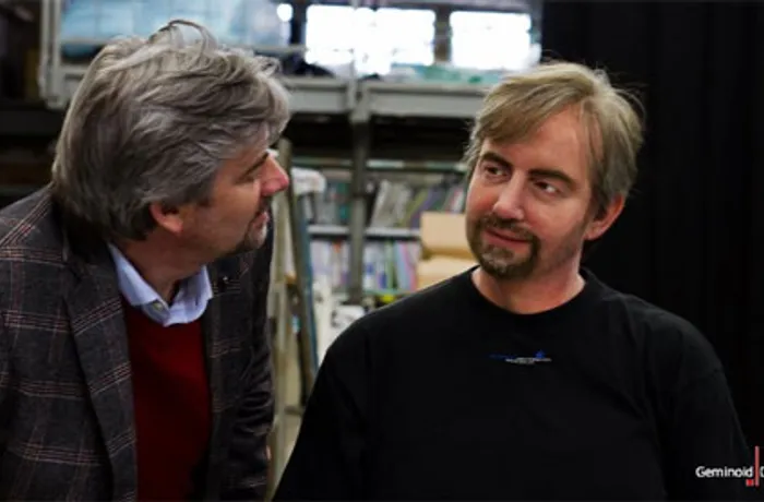 Geminoid DK: Robô 'gêmeo' realista de Henry Scharfe, da Universidade de Aalborg.