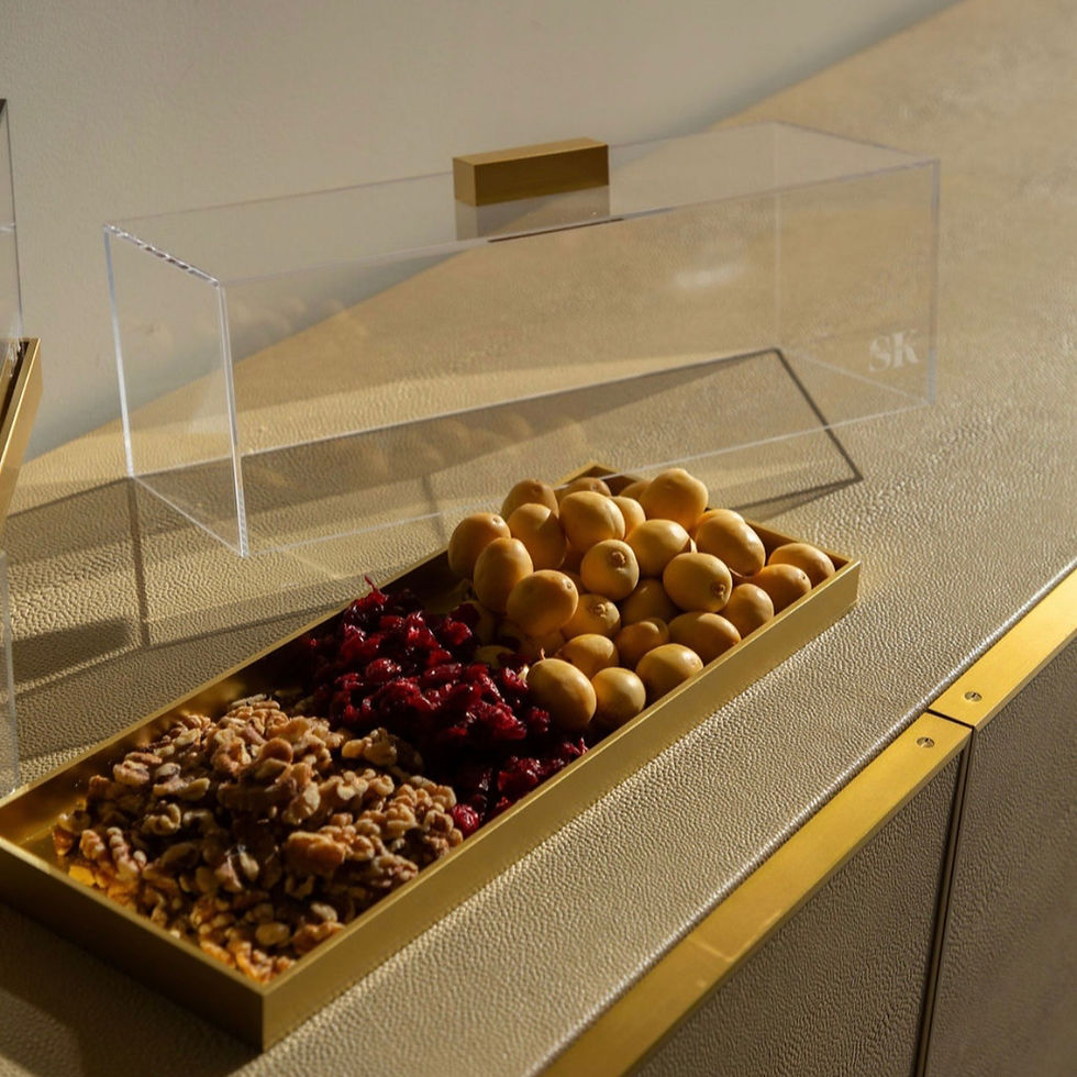 Thumbnail: lucite cake box; honey cake display box; acrylic cake dome; Jewish hostess gift