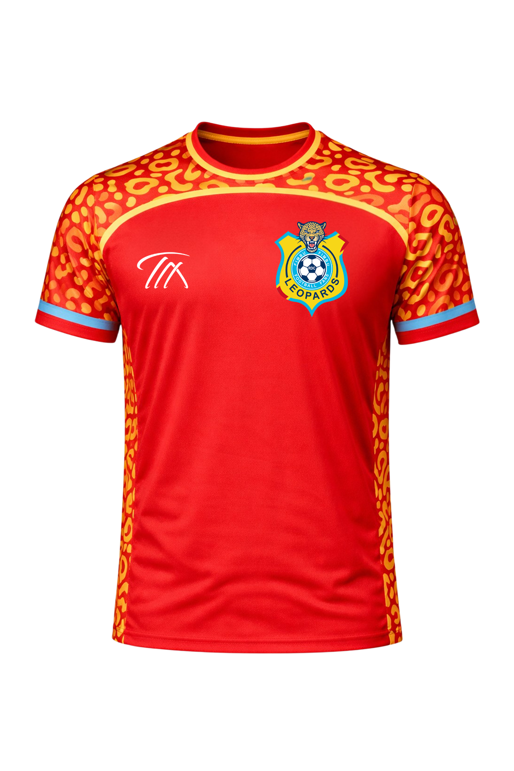 DRC Leopards Fan Jersey Scarlet Leopard Edition TAI Designs DRC Leopards Fan Jersey Scarlet Leopard Edition TAI Designs