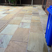 Removing deep grime and dirt layers from a residential patio