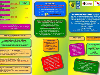 VACANCES SPORTIVES et JOURNAL INTERNE ÉTÉ 2016