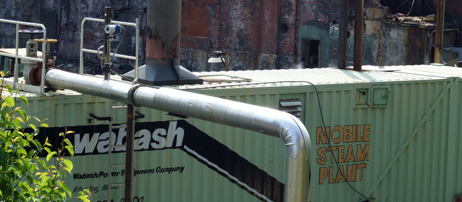 steam equipment at planned pyrolysis plant