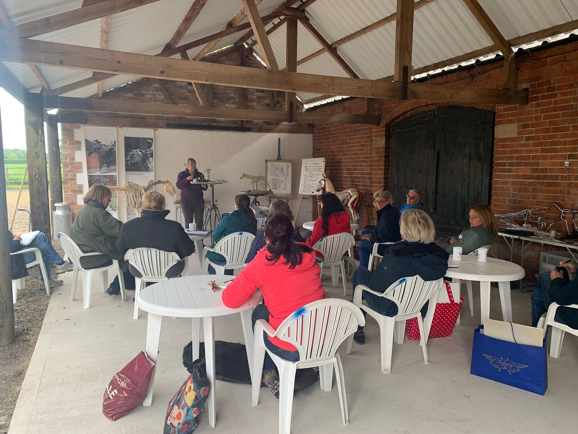 Horses Inside Out teaching barn sculpture course