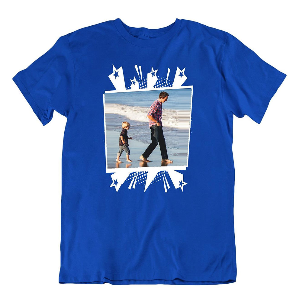 תמונה ממוזערת: שלח תמונה ותקבל חולצה בעיצוב אישי רומנטי/ משפחתי מיוחד הכולל טקסט