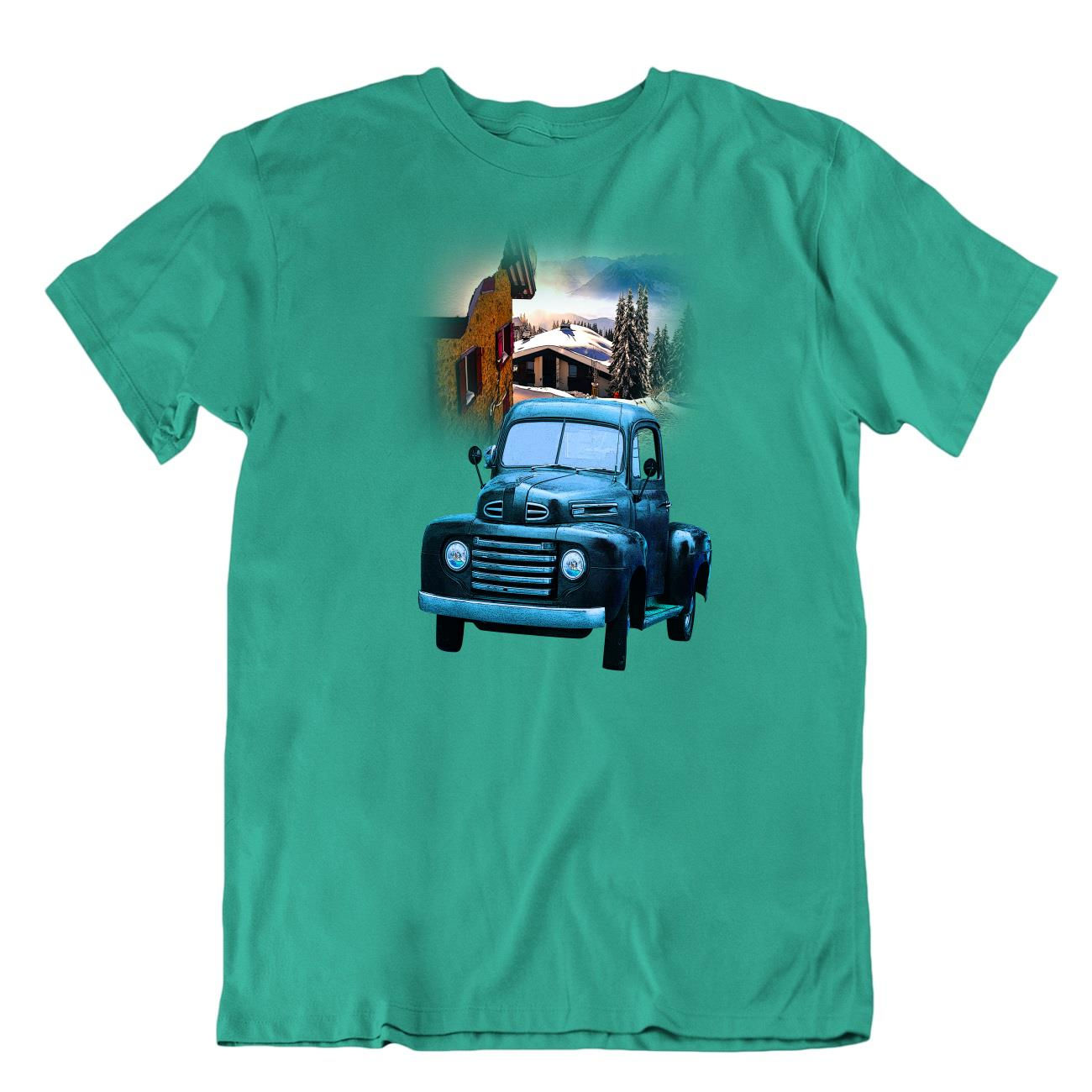 מכונית עוצמתית לחובבי ההגה והאספנות מגיעה חולצת מתנה VINTAGE OLD TRUCK