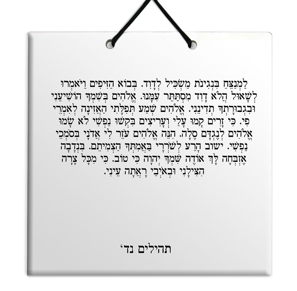 תמונה ממוזערת: פרק תהילים - על לוח עץ/קרמיה איכותי לבחירה פרקים נא' - ס' מתנה נפלאה לבית ולמשרד