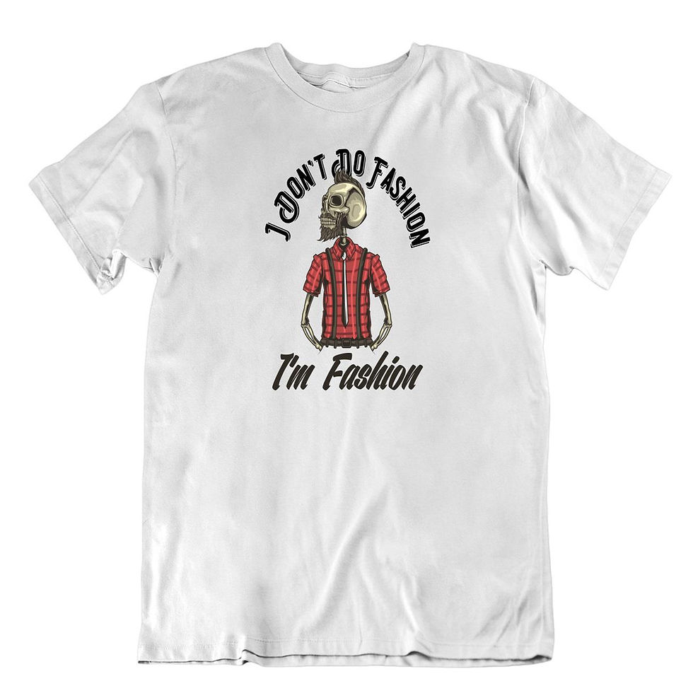 תמונה ממוזערת: אני אופנתי. חולצת היפסטר גולגולת מקורית מתנה נפלאה