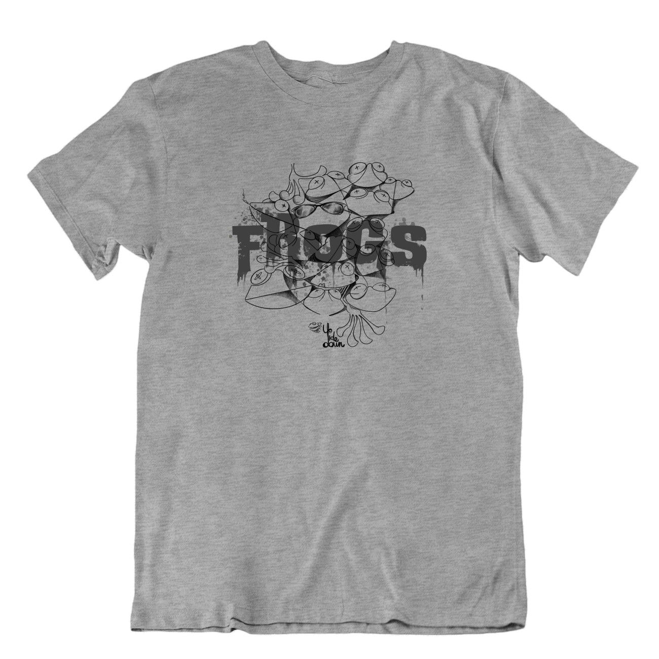 upside down art -הצפרדעים בשחור - מקורית ומגניבה