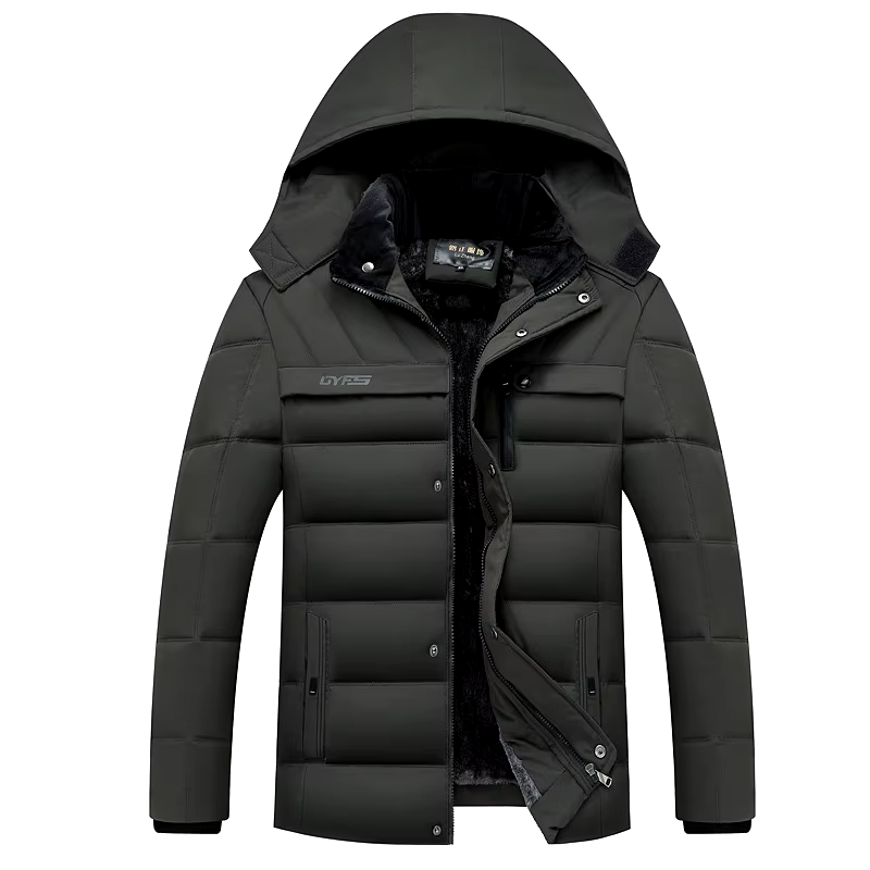 Miniatura: 2026 New Fashion Fleece Hooded Winter Coat Men Thick Warm Mens Winter Jacket Win