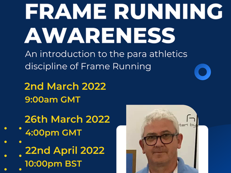 CPISRA Offers Frame Running Awareness Webinars