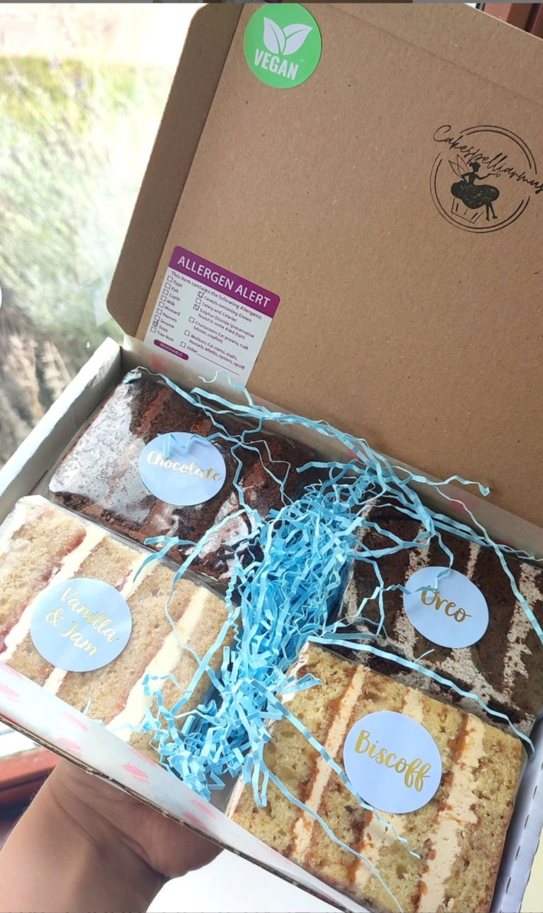 Thumbnail: VEGAN Letter Box Cake Slice