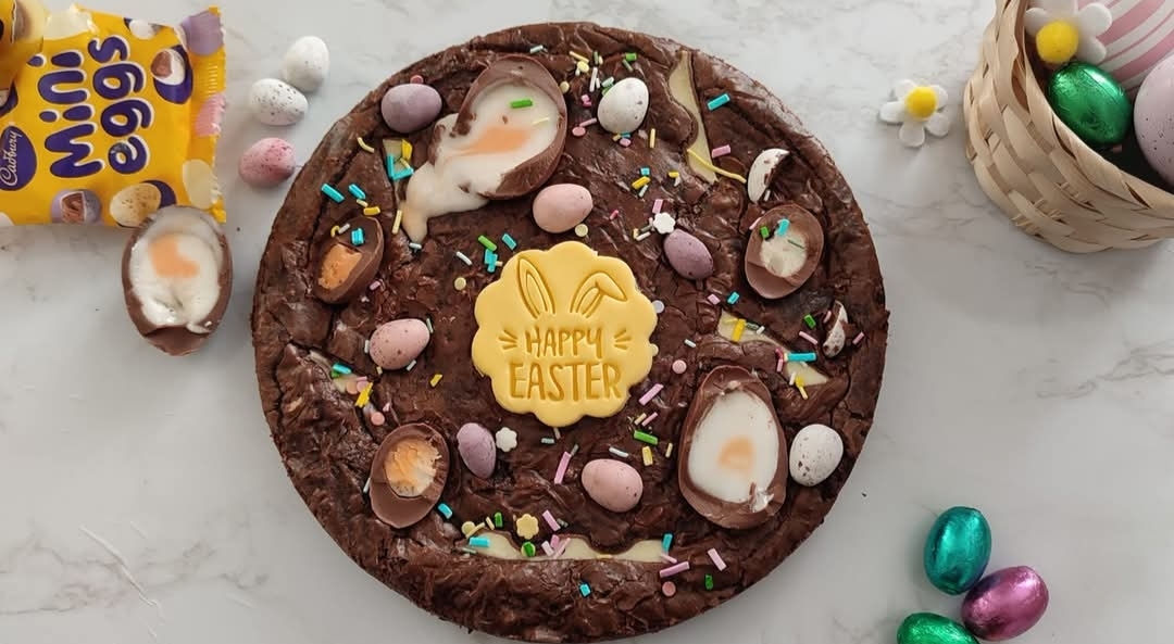 Big Easter Brownie