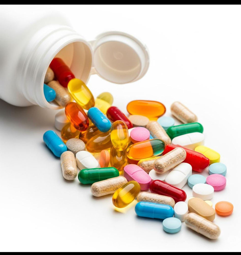 A spectrum of multivitamins showcasing different forms.