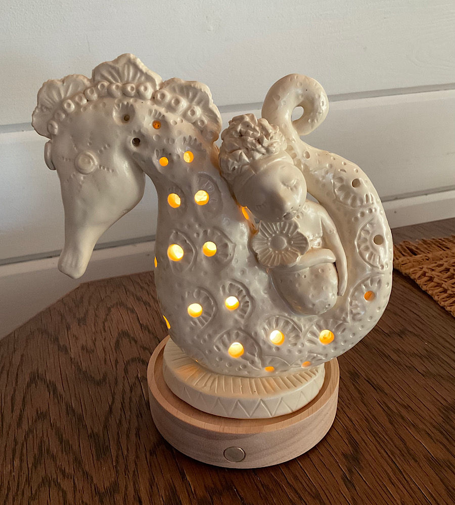 Seahorse night light