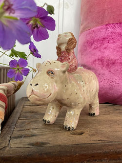 Hippo and Girl