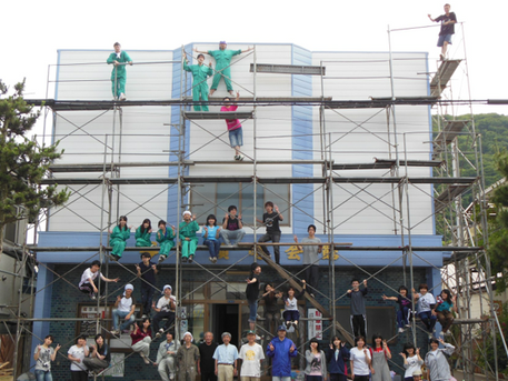 函館ペンキ塗りボランティア 2012年7月22日