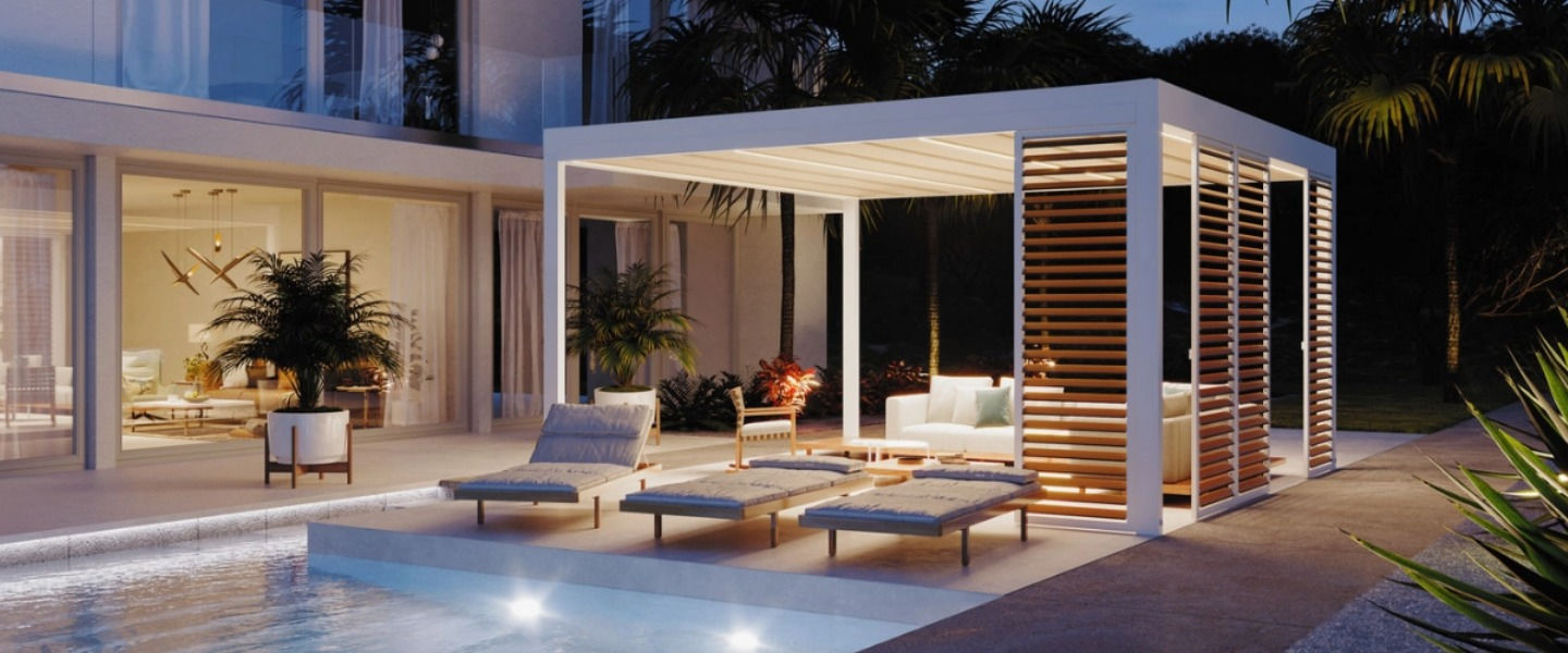 Modern luxury pergola from www.ukveranda.com