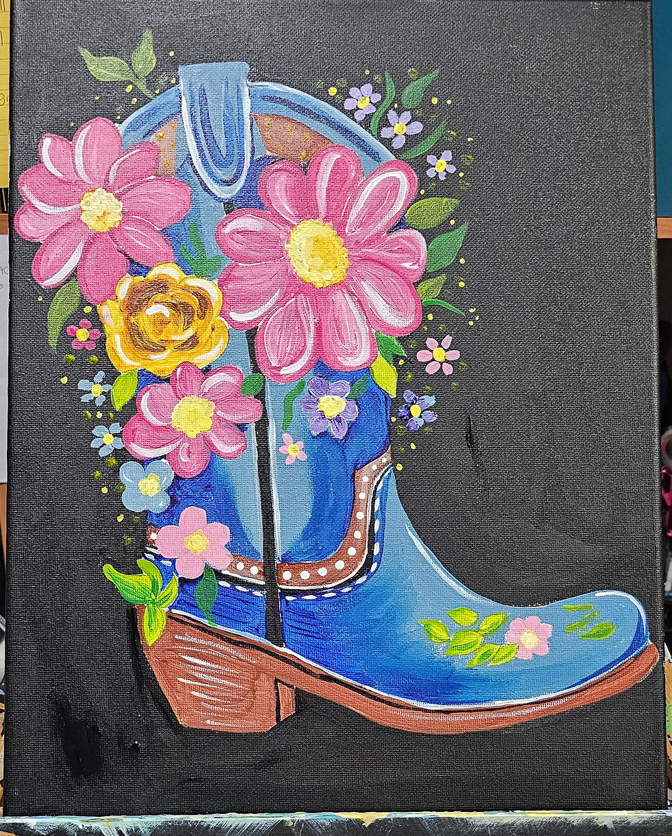 Paint and Sip at the Village Pancake Factory