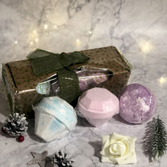 Bath bombs Set Of 3 Gemstone Gift Pack - Mix 1