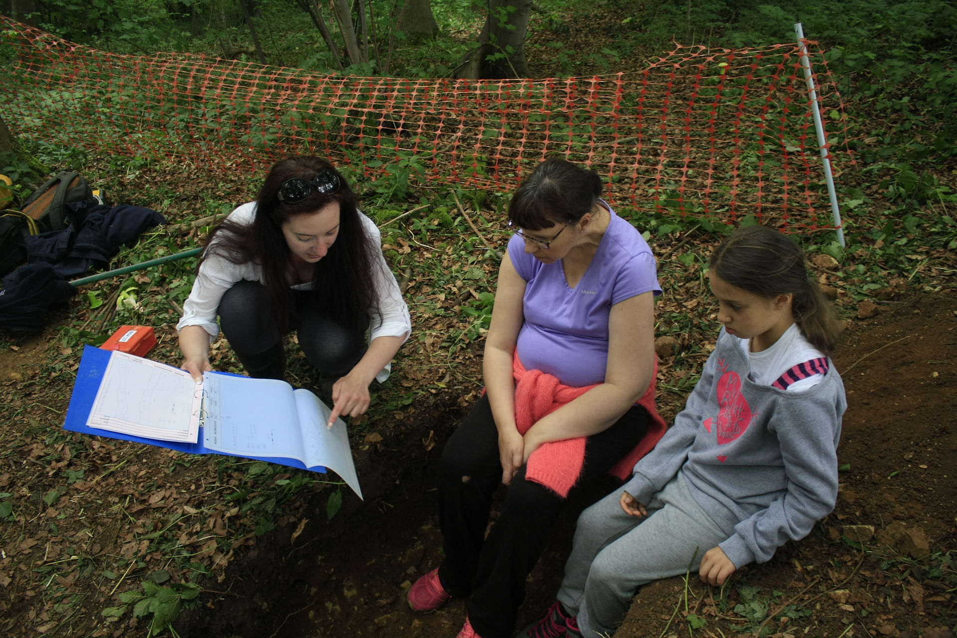 Visitors tour of the site