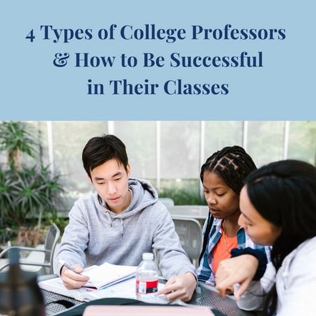 4 Types of College Professors & How To Be Successful in Their Classes