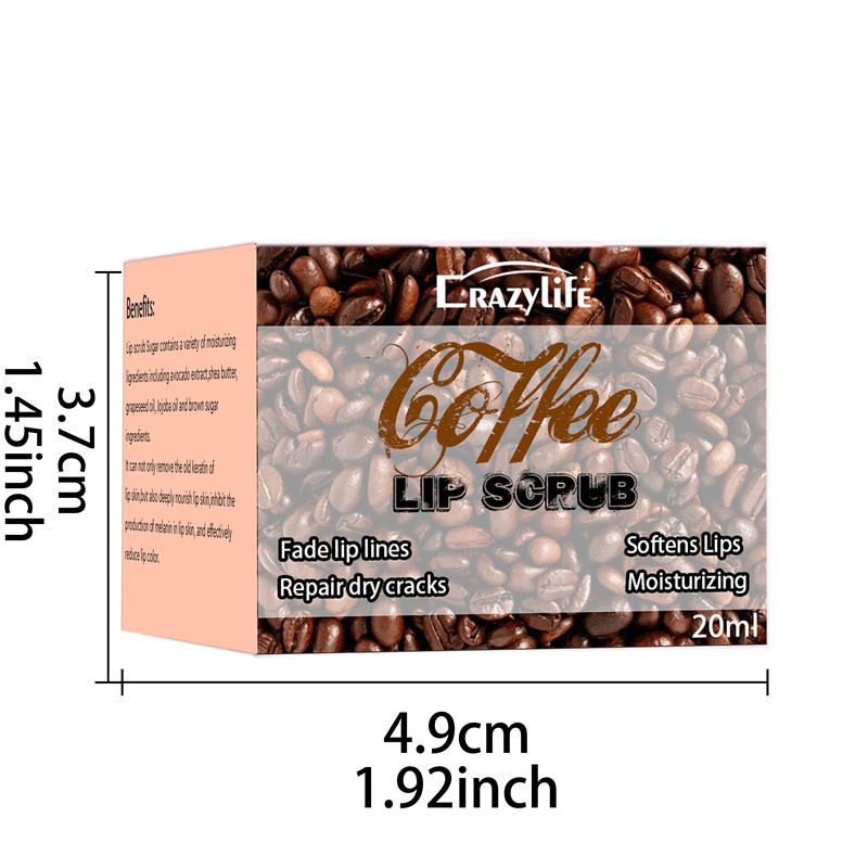 Miniatura: Crazylife Coffee Lip Scrub for Moisturizing Care