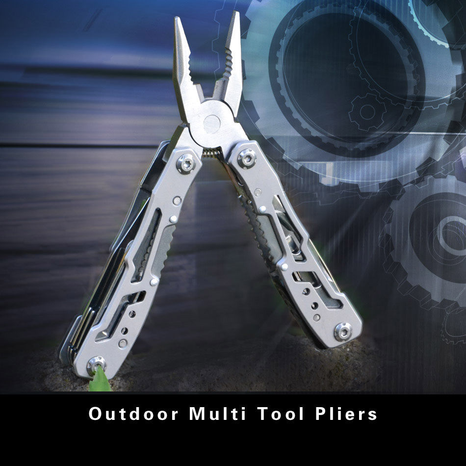 Miniatura: Portable Stainless Steel Multi-Tool Pliers for Camping