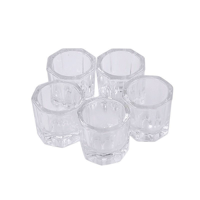 Miniatura: Nail Art Brush Cleaning Cup - Thick Glass Hexagonal Cup