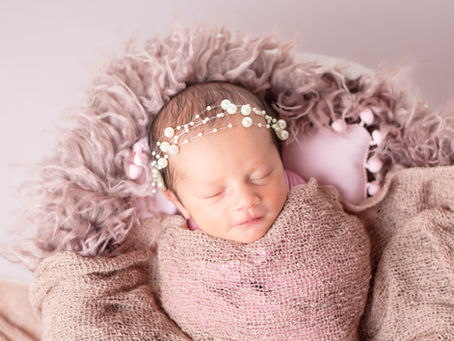 Studio Newborn Session with Baby Leah | Friendswood Newborn Photographer
