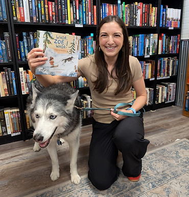 Zoe's first book signing