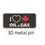 الصورة المصغرة: I Love Oil & Gas Laple Pin