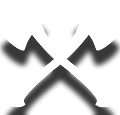 Axes Crossed Over - White Clip Art - The Parnell Barber Shop - Auckland NZ