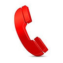 3D Red Phone Icon