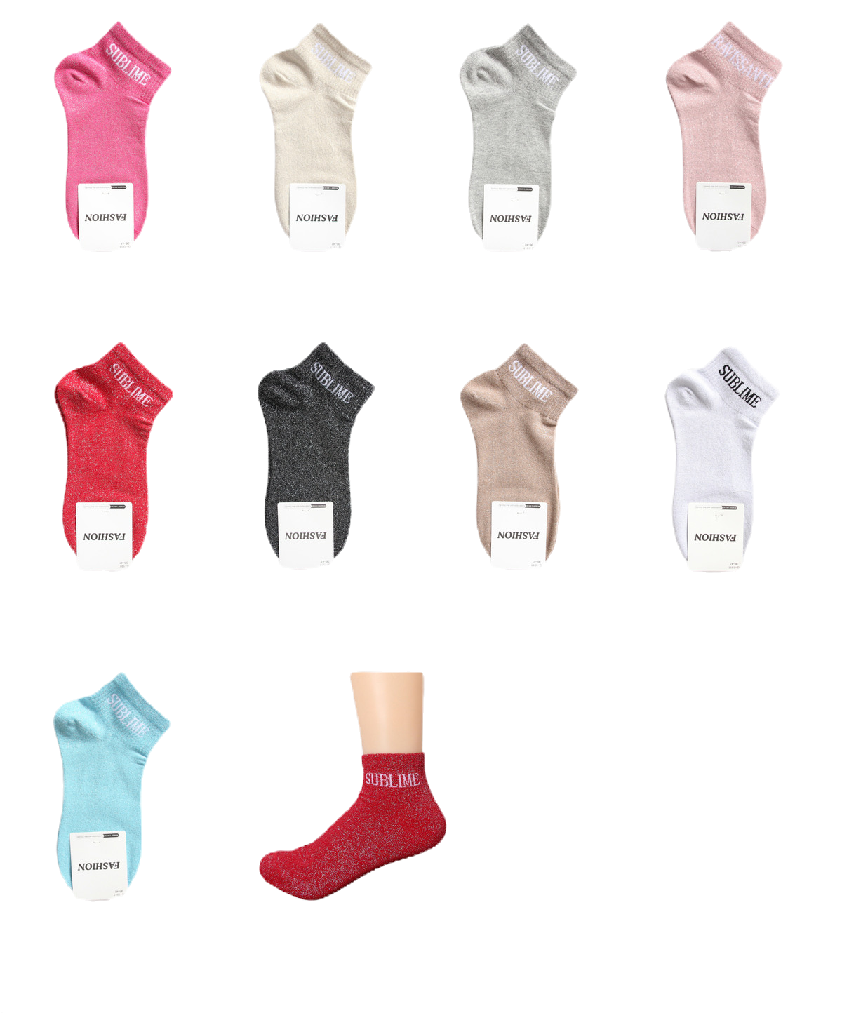 Chaussettes paillettes "SUBLIME"