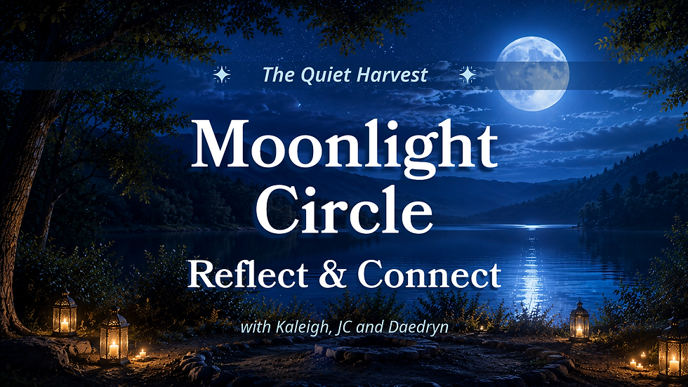 Moonlight Circle: Reflect & Connect — The Quiet Harvest