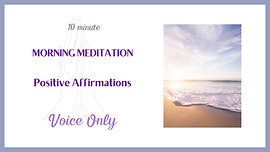 morning meditation, voice only, reiki healing guided meditation, positive affirmation, barrina mills, emerald torrus