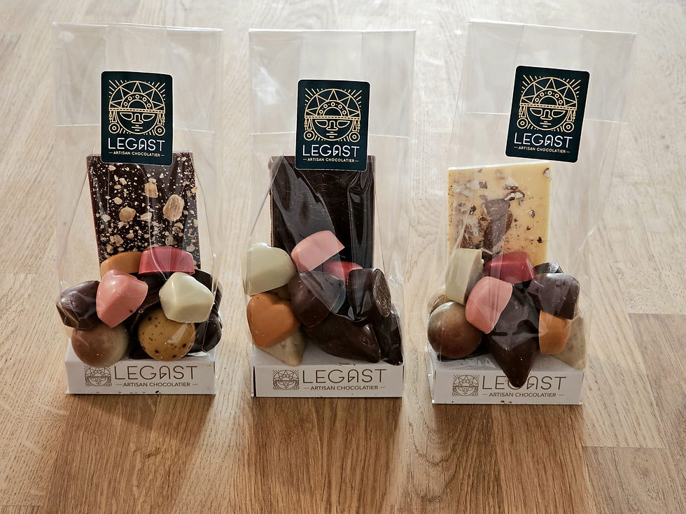 Sachet Minitablette- Souris 3 chocolats- pralines- coeurs