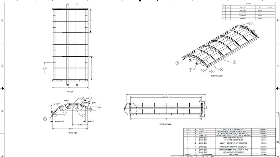 Infinity Falls canopy project SeaWorld