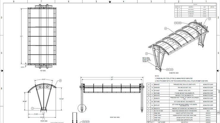 Infinity Falls canopy project SeaWorld