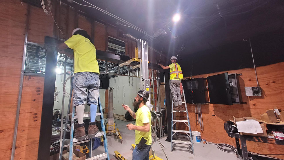 Ryan on site directing an install