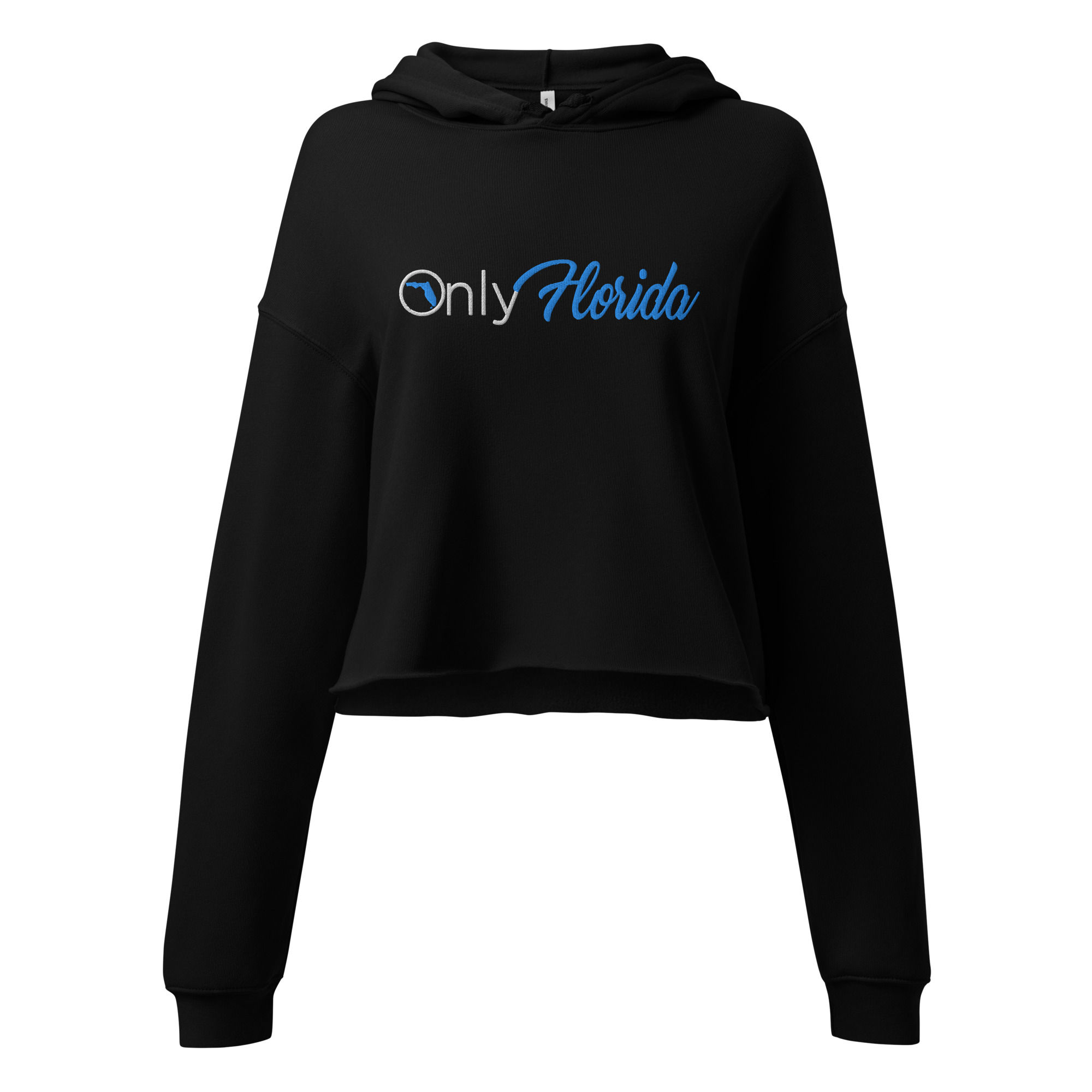 Only Florida Embroidered Crop Hoodie