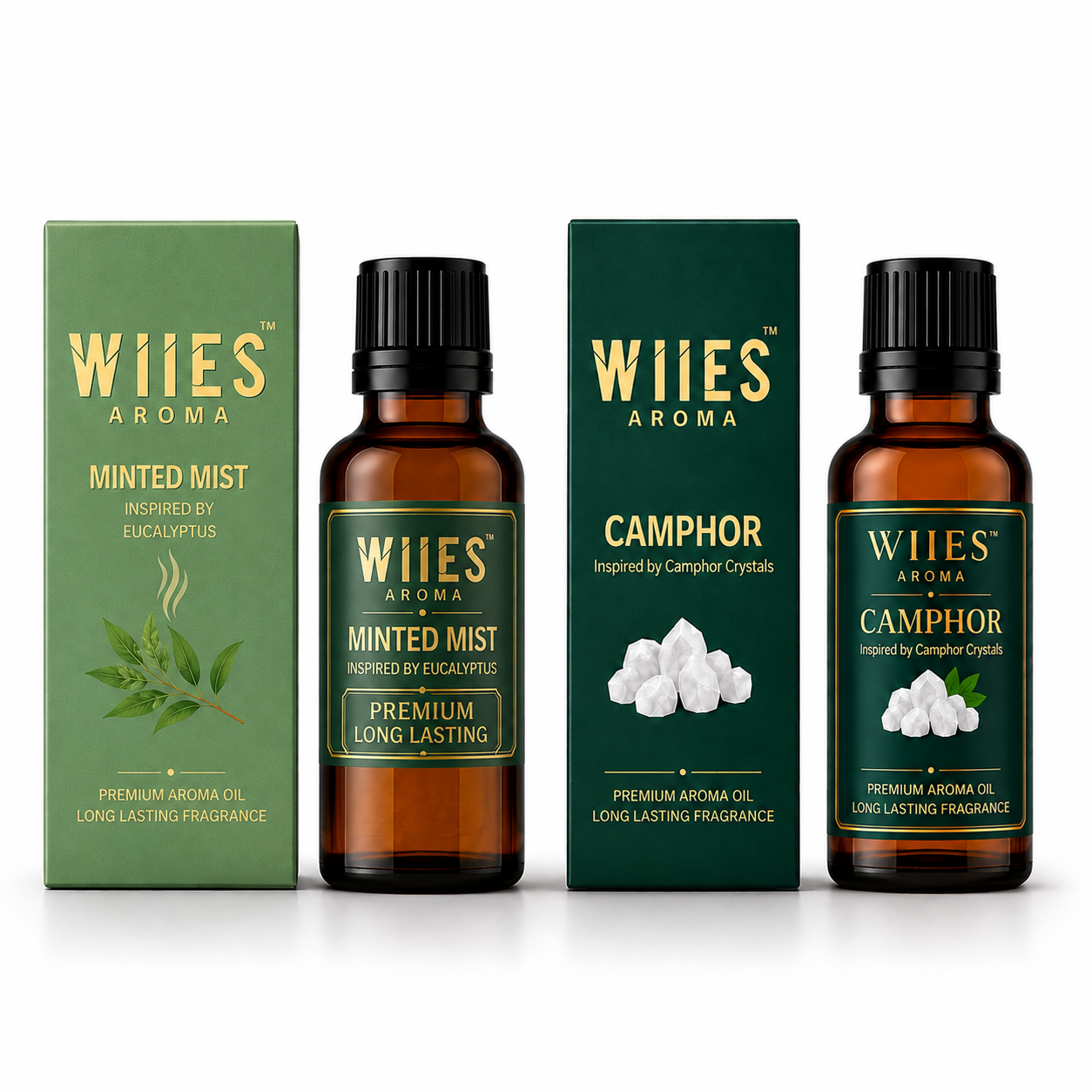 WIIES Aroma Premium Fragrance Oil Combo Pack (30ml x 2) | Minted Mist (Inspired