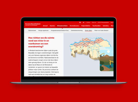 Interactive website for Provincie Noord-Brabant