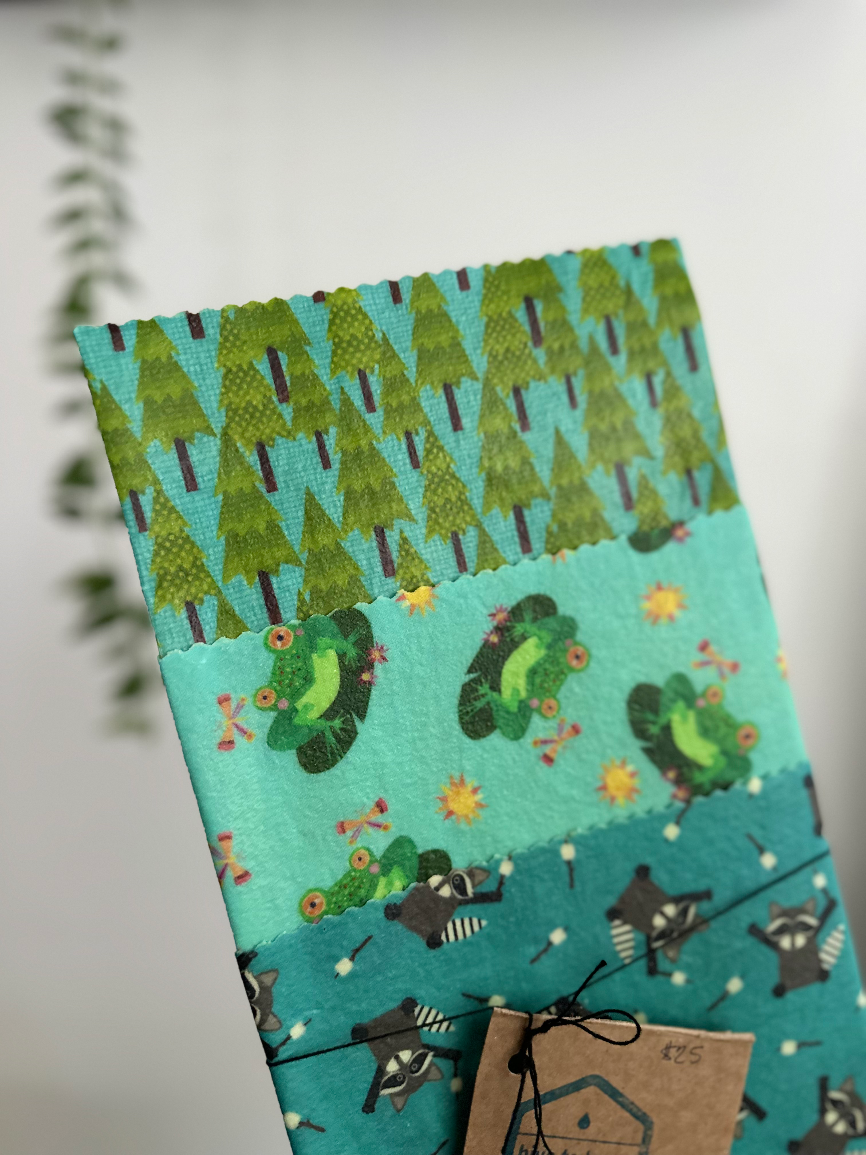 Square Beeswax Wrap Set – 3 Sizes (13″x13″, 10″x10″, 7″x7″)